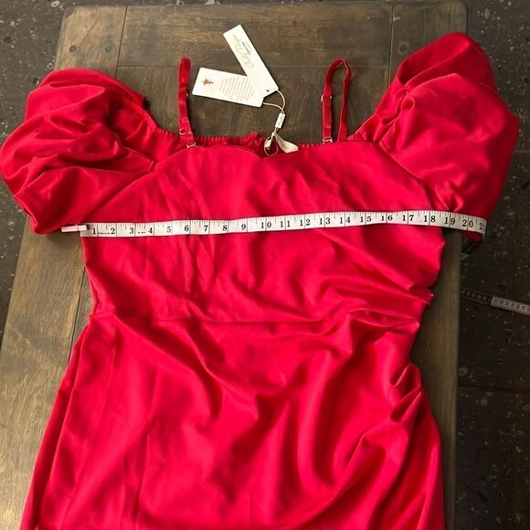 Belle Poque Two-Way Ruched Spaghetti Straps Off-Shoulder Bodycon Cocktail Dress - Picture 14 of 15